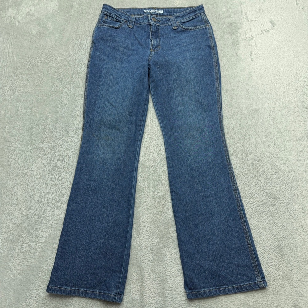 Wrangler Jeans Womens 8 Blue Riggs Workwear Bootcut Stretch 103WF05LS Denim